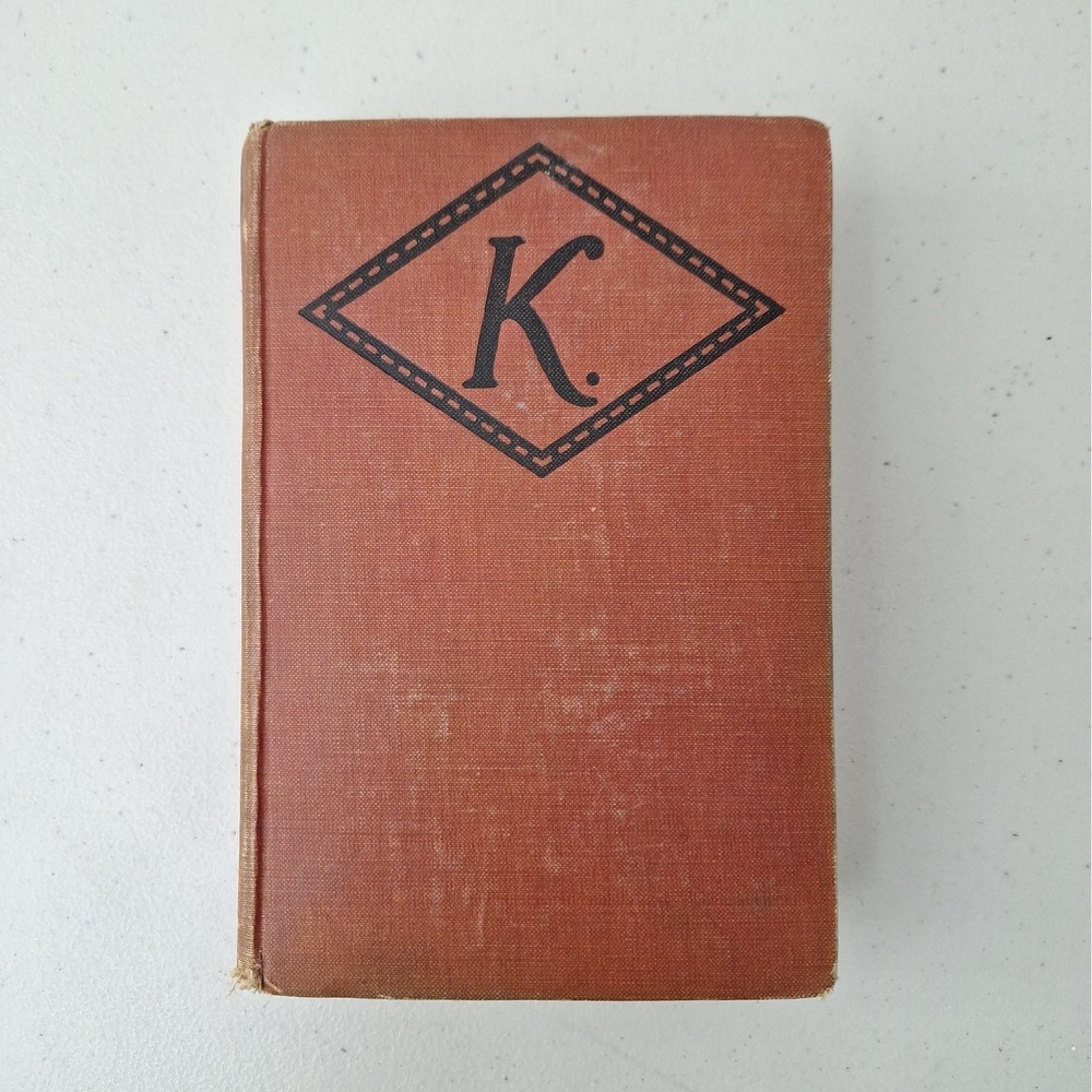 RARE "K." by Mary Roberts Rinehart 1914 Antique Hardback Book 1st Ed.